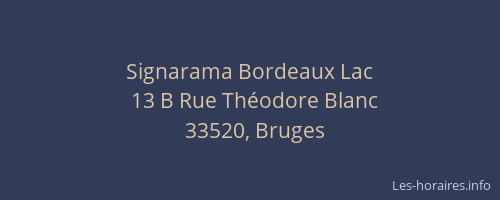 Signarama Bordeaux Lac