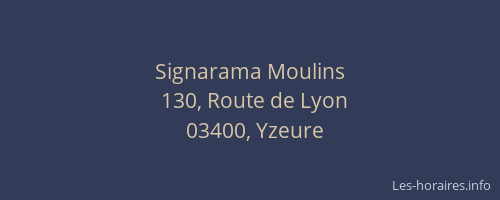 Signarama Moulins