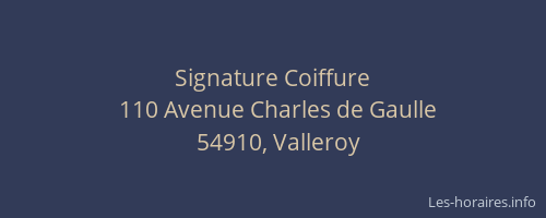 Signature Coiffure