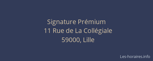 Signature Prémium