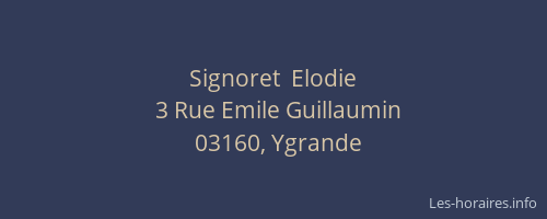 Signoret  Elodie
