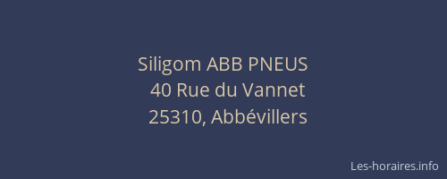 Siligom ABB PNEUS