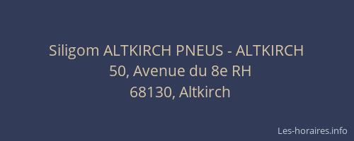 Siligom ALTKIRCH PNEUS - ALTKIRCH