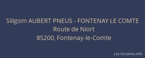 Siligom AUBERT PNEUS - FONTENAY LE COMTE