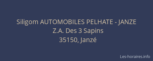 Siligom AUTOMOBILES PELHATE - JANZE