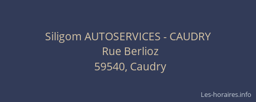 Siligom AUTOSERVICES - CAUDRY