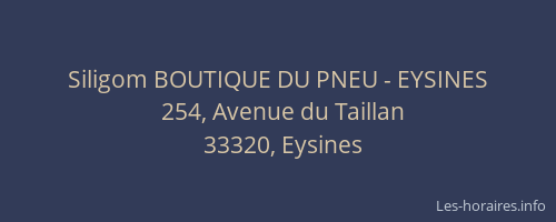 Siligom BOUTIQUE DU PNEU - EYSINES