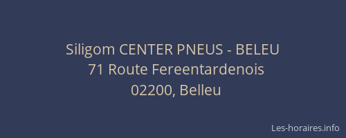 Siligom CENTER PNEUS - BELEU