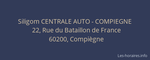 Siligom CENTRALE AUTO - COMPIEGNE