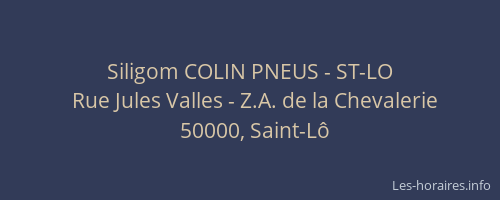 Siligom COLIN PNEUS - ST-LO