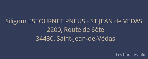 Siligom ESTOURNET PNEUS - ST JEAN de VEDAS