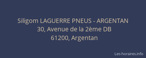 Siligom LAGUERRE PNEUS - ARGENTAN