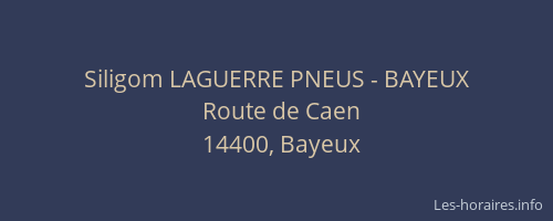 Siligom LAGUERRE PNEUS - BAYEUX