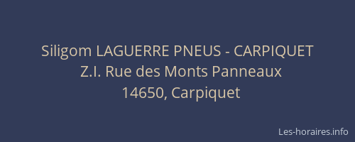 Siligom LAGUERRE PNEUS - CARPIQUET