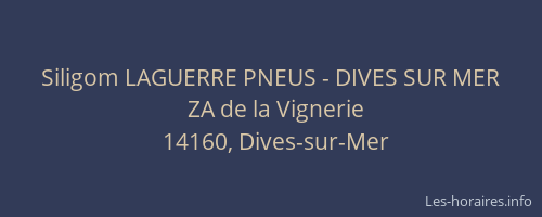 Siligom LAGUERRE PNEUS - DIVES SUR MER