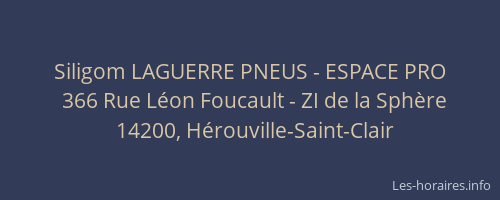 Siligom LAGUERRE PNEUS - ESPACE PRO