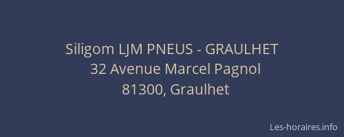 Siligom LJM PNEUS - GRAULHET