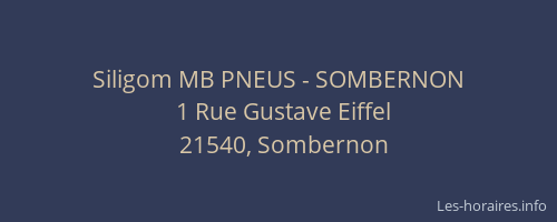 Siligom MB PNEUS - SOMBERNON