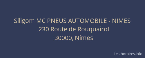 Siligom MC PNEUS AUTOMOBILE - NIMES