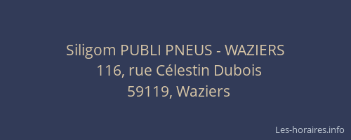 Siligom PUBLI PNEUS - WAZIERS