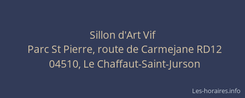 Sillon d'Art Vif