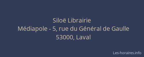 Siloë Librairie