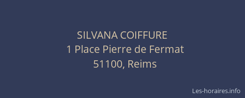 SILVANA COIFFURE