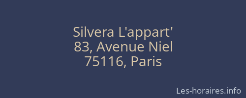 Silvera L'appart'