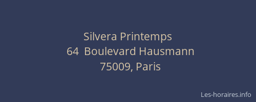 Silvera Printemps