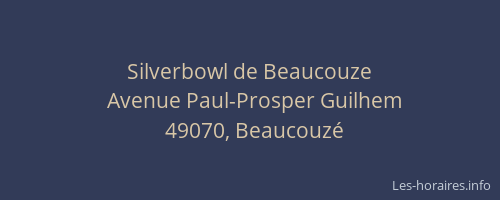Silverbowl de Beaucouze