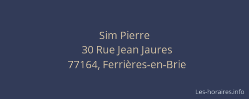 Sim Pierre