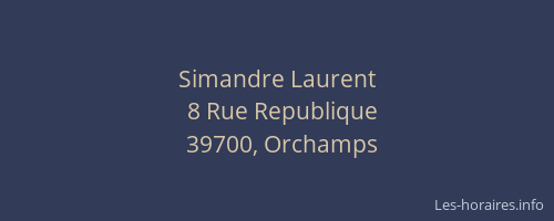 Simandre Laurent