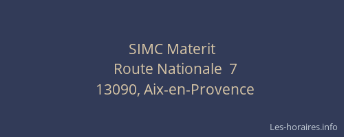 SIMC Materit