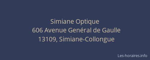 Simiane Optique