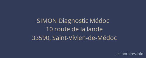 SIMON Diagnostic Médoc