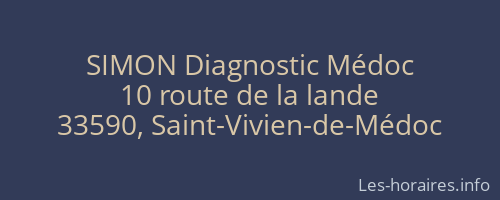SIMON Diagnostic Médoc