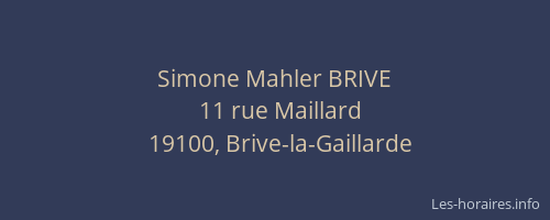 Simone Mahler BRIVE