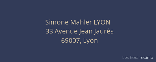 Simone Mahler LYON
