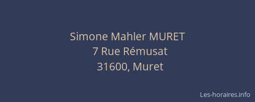 Simone Mahler MURET