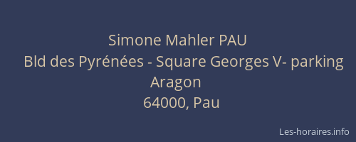 Simone Mahler PAU