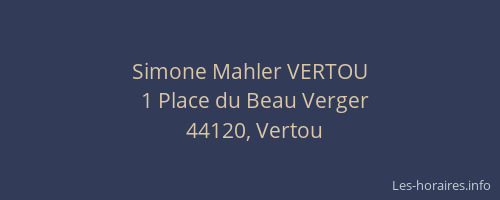 Simone Mahler VERTOU