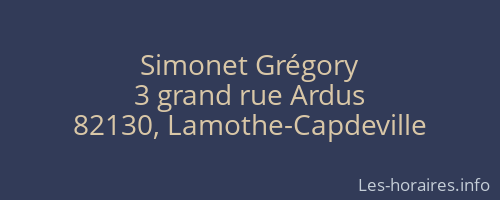 Simonet Grégory
