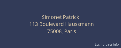 Simonet Patrick