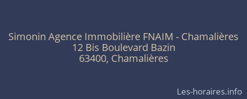 Simonin Agence Immobilière FNAIM - Chamalières