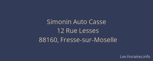 Simonin Auto Casse