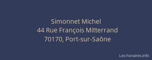 Simonnet Michel