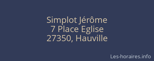 Simplot Jérôme