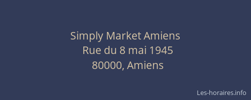 Simply Market Amiens