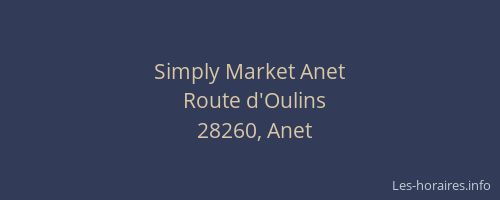 Simply Market Anet