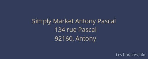Simply Market Antony Pascal
